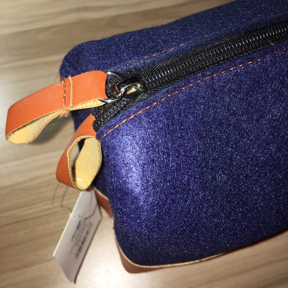 Faux Leather & Wool Travel Bag & Eyeglass Case - Picture 6 of 11